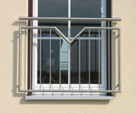 Gelaender von Raum und Areal